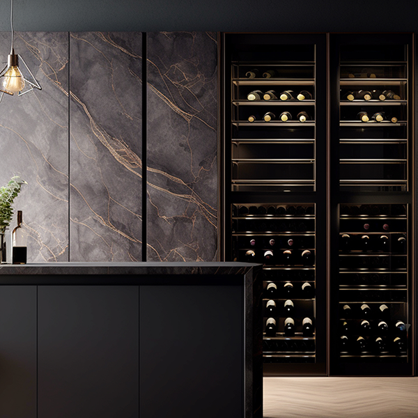 360° Rotating Temperature-Controlled Wine Rack