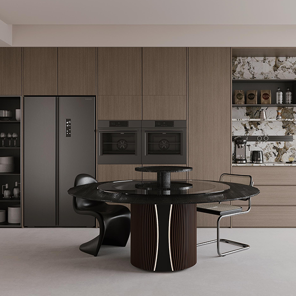 Smart Lift and Rotating Dining Table